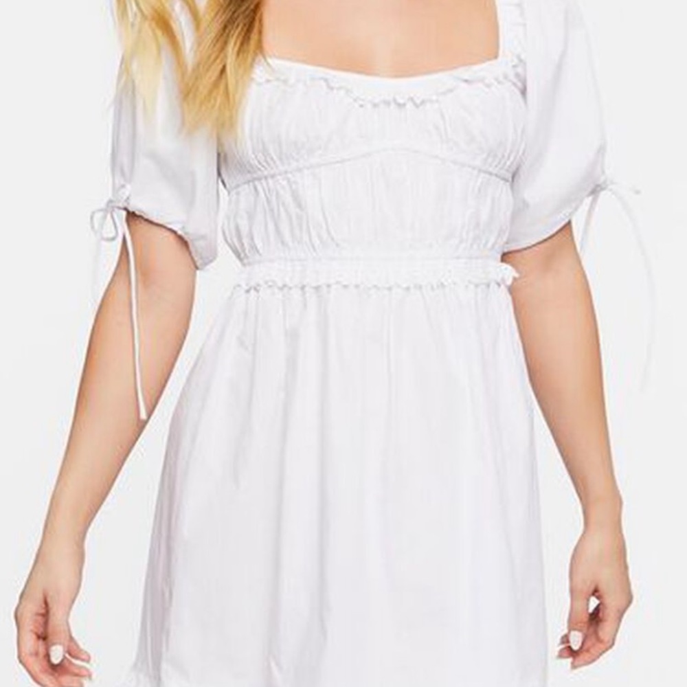 Cottage Core White Dress - Picture 3 of 5